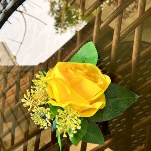 Yellow rose, corsage or boutonniere